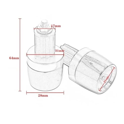 Contrapesos terminales puños manillar moto 22mm CNC Yamaha YZF R6 R1 4
