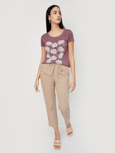 Image of Max Women's Cotton Regular Fit Graphic Printed T-Shirt - Pack of 2