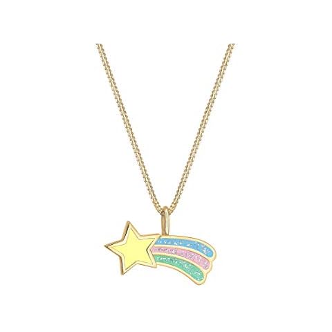 Elli Collar de Niños Estrella Fugaz en Plata de Ley 925 Chapado en Oro Cover