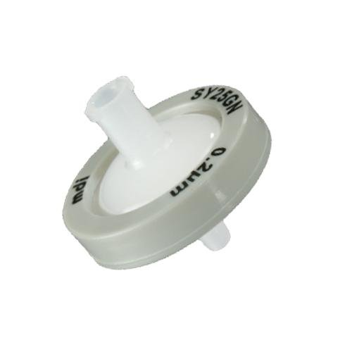 MDI SYGN0301MNXX104 Nylon Membrane Syringe Filter with Microglassfiber Pre Filter, 13mm Diameter, 0.2µm Pore Size, I/O: Female Luer Lock/Male luer Slip, Non-Sterile, Pack of 100