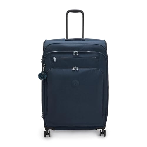 Image of Kipling Youri Spin Large 4 Wheeled Rolling Luggage Blue Bleu 2
