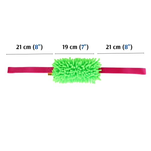 Dingo Mop mit Zwei Griff Hundespielzeug länge 60 cm Agility Apporte Motivation Spiel mit Hund Zerrspielzeuge Training Mehrfarbig 15576