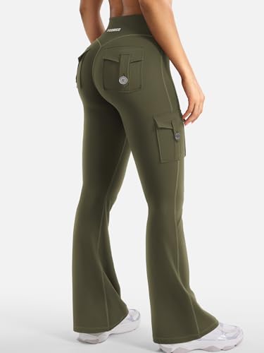 Image of YEOREO CoreFlex Women Workout Flare Leggings