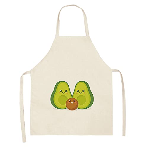 ShopINess Divertenti Grembiuli da Cucina Avocado per Adulti e Bambini Simpatici e Originali, Ideali per Barbecue e Cucina (68x55cm, Avo Lovers) Adulti