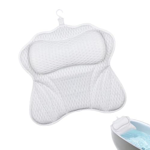 Almohada para bañera, almohada para bañera, reposacabezas, soporte transpirable para cabeza y cuello, para baño, ducha, hogar, apartamento, hotel, baño