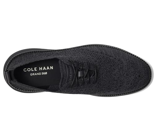 Cole Haan Men's Grand Hurrion Stitchlite Wingtip Oxfords, Black/Periscope/Black, 9-M US