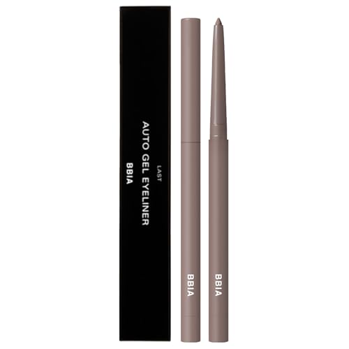 BBIA Last Auto Gel Eyeliner 17 Color – Multi-Use Longwear & Waterproof Mechanical Eye Liner Easy Drawing with Smooth Texture Smudge-Resistant Shadow & Glitter Vegan Korea Eye Makeup (21 MUTE BROWN)