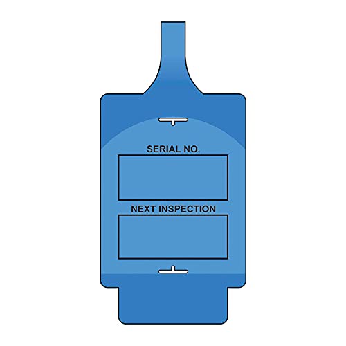 'AssetTag Flex Next Inspection' Tag, Blue - Style A (Pack of 50)