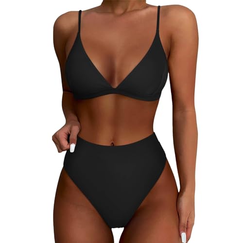 Bikini Mujer Talla Grande Bikinis Mujer 2024 Braga Alta Bañadores Deportivo Moda Alta Bikini Mujer Talla Grande Bikini Braga Alta Mujer Elastica Bikini Talla Grande Transpirable Sexy