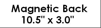 Magnetic Back for Bumper Sticker