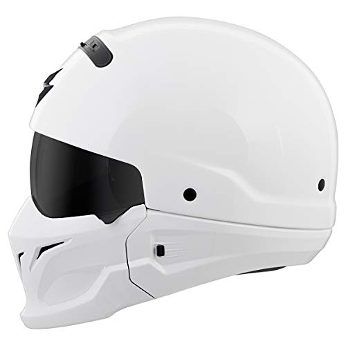 ScorpionEXO Covert Open Face Half Shell 3/4 Mode Motorcycle Helmet Dot Approved Solid Adult Unisex (Gloss White - 2X-Large) #1