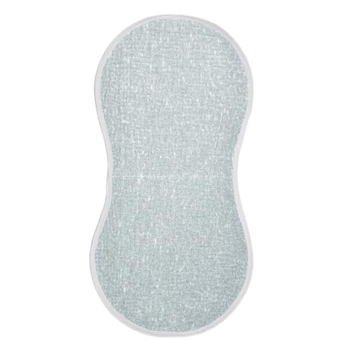 Silver Glitter Texture Muslin Baby Burp Cloths, 22x11 Inch Soft Absorbent Cotton Burping Rags Baby Washcloths for Newborn Boys Girls, 1 Pack