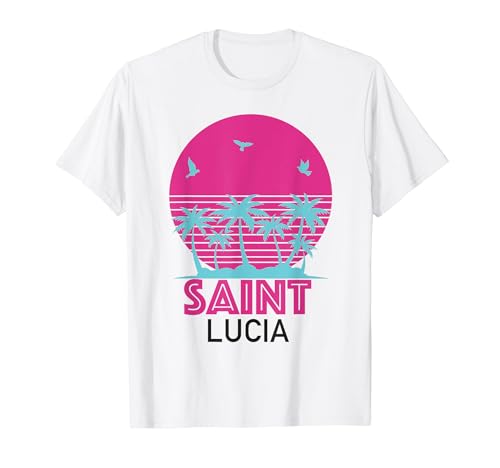 Santa Lucía Souvenir Vacaciones Orgullo Santa Lucía Hombres Mujeres Camiseta