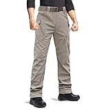 Tactical Pants for Men, Water Resistant Hiking Cargo Pants Lightweight Outdoor Work Pants for Men, M