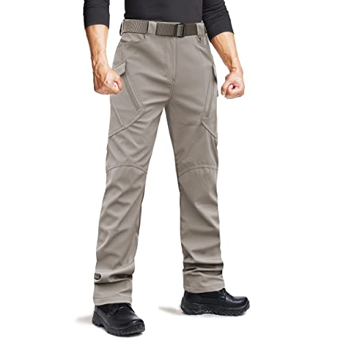 Tactical Pants For Men, Water Resistant Hiking Cargo Pants Lightweight Outdoor Work Pants For Men, Men's Military Pants Fashion Casual Quick Dry Cargo Pants With 9 Pockets, X9 Khaki,36 #TOP11