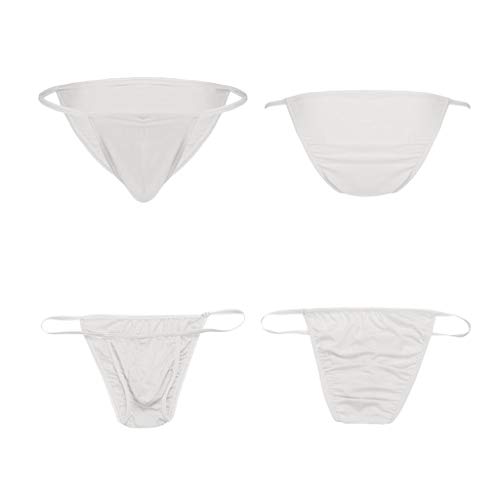 mmknlrm Biquíni Tanga Cueca Sexy Bolsa Cueca Masculina Stretch Bulge Sexy Lingerie Feminina Longa, B