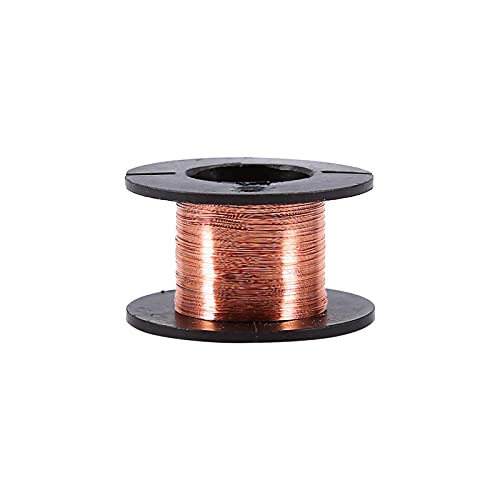 5 Stück 0,1 mm Magnetdraht, Kupferlackdraht Isoliert Magnet Drah Elektrischer Draht Kabel Kit 12m Emaillierter Spulenwickeldraht für Verbinden oder Löten