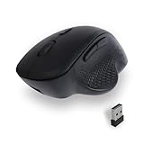 Justdfine Vertikale Maus mit zwei Modi, Bluetooth + 2,4 G, wiederaufladbar und leise