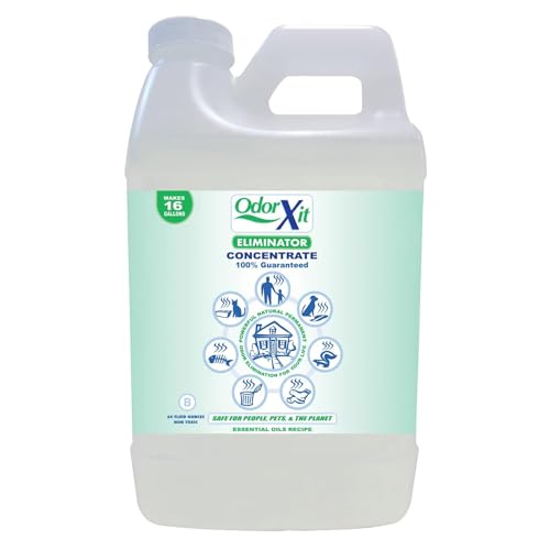Concentrated Pet Urine Odor Eliminator, Ideal for Cat, Dog Poo and Urine Smell, Versatile & Natural Odor Neutralizer for Home and Outdoor Use, Deodorizer & Absorber, Concentrate, 64oz