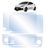 GRヤリス GR Yaris用 (後期)ディスプレイオーディオ & エアコン 保護フィルム 2枚セット プロテクトシート 液晶保護フィルム アクセサリー パーツ トヨタ用 GXPA16型 GRMN RZ RC 内装 傷&指紋防止 (DA&エアコン SET)
