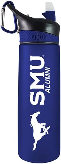 The Fanatic Group Southern Methodist University Alum 24 oz Frosted Sport Bottle - Blue