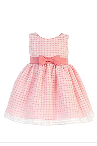 Easter Dresses for Girls Spring Toddler Summer Baby Girl Coral Size 6 Months