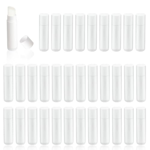 RYAN 70 Piezas Barra de Labios Tubo de Lápiz Labial Barra de Labios Vacía Tubos Tubo Bálsamo Labio con Fondo de Torsión y Tapa Contenedor para Bálsamo Labial Casero