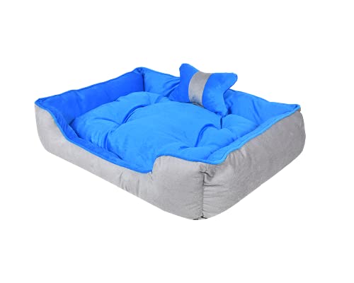 slatters-be-royal-store-Reversible-Dual-Ultra-Soft-Velvet-Luxury-Maroon-Black-Color-Sofa-Bed-Pet-BedDog-BedCat-BedPuppies-Puppy-BedRabbit-BedXXLarge