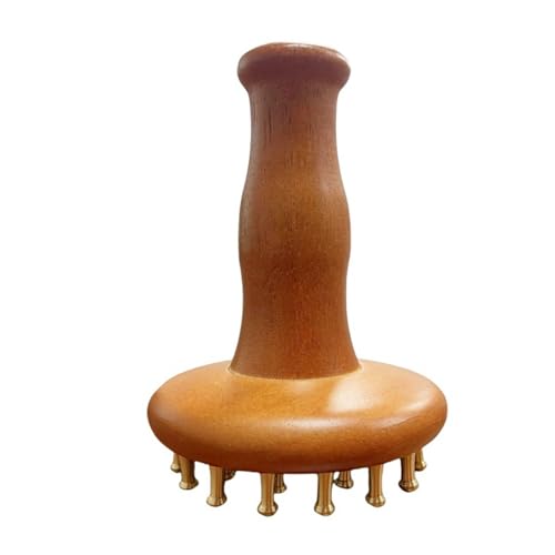 KANLVU Latón Cepillo De Masaje Meridian Brush Masajeador Celulitis Cepillo Meridian para La Desintoxicación del Cuerpo, Alivio del Dolor, Relajación Corporal Completa(29 Nail - Set of 4)