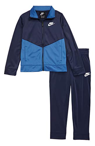 Nike Boy`s Zip Track Jacket & Jogger Pants Set (Midnight