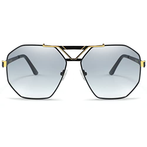 Image of mincl / 2021 Fashion Style Square transparent Sunglasses Unisex Vintage Oversized Glasses