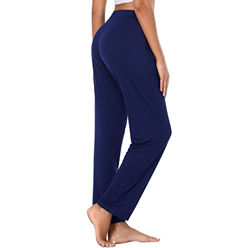 Womens Sweatpants Lightweight Elastic High Waist Casual Athletic Pants With Pockets Yoga Pants High Waisted Plus Size Ladies Sweat Pants Xxl Blue #TOP2