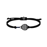 Pulsera Padel | Joyas Padel Tenis | Raqueta Padel Tenis | Collar Colgante | Pulsera | Pendientes | Regalos deportivos para mujer Hombre Niña Niño | Pulseras BlueGrip