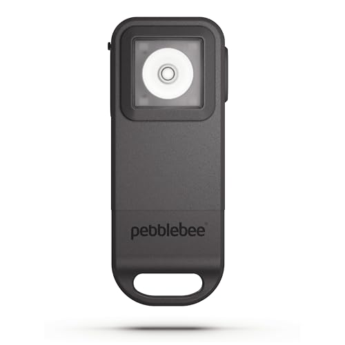 Pebblebee Halo Personal Safety Alarm | Loud Siren & Strobe Lights with Location Sharing Rechargeable Safety Keychain Device with Flashlight | Works with Apple Find My & Google Find Hub