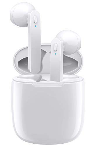Wireless Bluetooth Earbuds 5.0 in-Ear Sports Headphones Stereo Sound Sweatproof Earphones with Charging Case for Deep Bass Sports Running