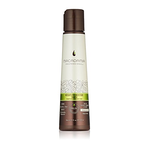 Macadamia Professional Hair Care Products Weightless Moisture Shampoo - 3.3 oz. - Baby Fine to Fine Hair Textures - Maintains Lift & Volume - Sulfate, Gluten & Paraben Free, Safe for Color-Treated Hair