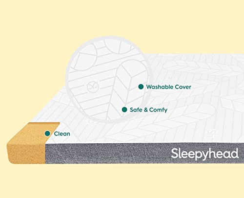 Sleepyhead 3-Inch Twin Mattress Topper - Copper-Infused Memory Foam Topper With Washable Cover - College Dorm Room Essential (Twin, 3'' Copper Topper) #TOP1