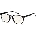 Gamma Ray Blue Light Blocking Glasses - Amber Tint Lens Reduces Eye Strain UV Glare and Fatigue - Black Round Womens Computer Gaming Glasses with No Magnification