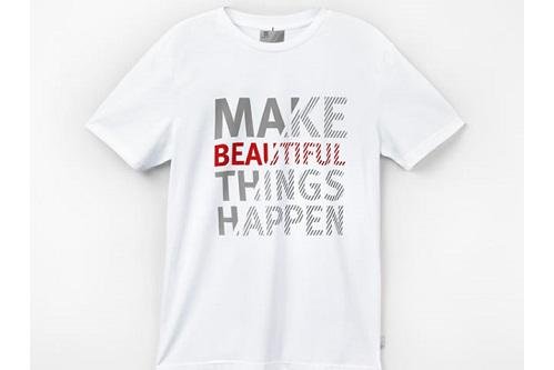 Seat T-shirt da uomo Dichiarazione, gr. XL, bianco...