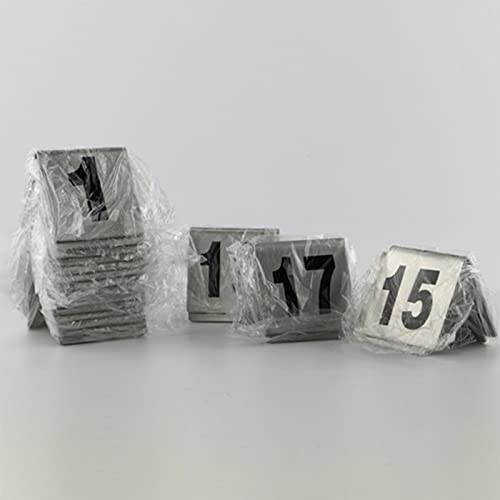Placa numeradora de mesa y soporte para tarjetas de mesa con dígitos 21-40 5