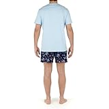 HOM Herren Morgiou Short Sleepwear Pyjamaset, Blue, M