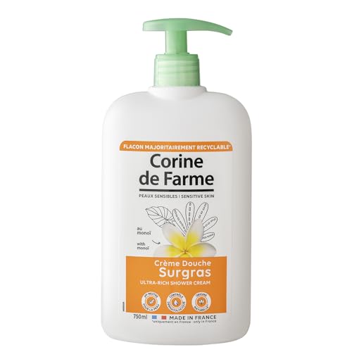 Corine de Farme - Crema de Ducha Sobregrasa con Monoï - pH Neutro, de Origen Natural - Control Dermatológico - 750 ml