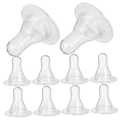 GAROZATION 10Pcs Silicone Lamb Feeding Nipples Durable Milk Drink Pacifiers for Calves and Animals Lamb Feeders for Enhanced Feeding Experience