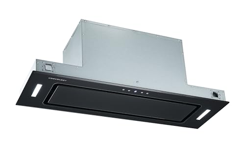 Cookology 90cm Integrated Canopy Cooker Hood BUGL900BK