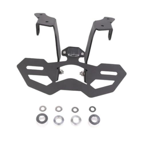 Soporte de matrícula de motocicleta ajustable y compacto de aluminio