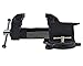 Yost Vises 904-AS All Steel Combination Vise | 4 Inch Jaw Width Pipe and Bench Vise |Secure Grip with Swivel Base | Made of Structural Cast Steel | Black