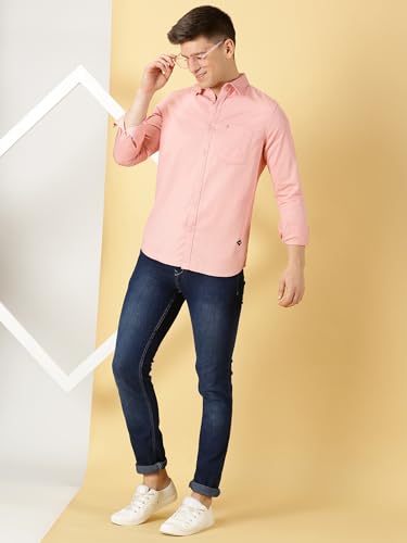 Image of Thomas Scott Men Classic Slim Fit Cotton Casual Full Sleeves Shirt