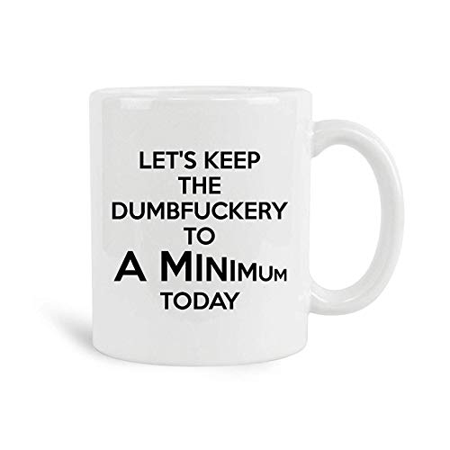 NA Mantengámonos al mínimo Hoy Taza Alta Personalizada Grande y acogedora de Barista Profesional para café con Leche y…