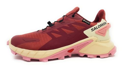 Salomon Supercross 4 GTX W Sportschuhe Damen Outdoorschuhe Wanderschuh Rot, Schuhgröße:EUR 42 | UK 8