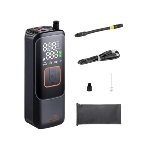 Compresseur d'air portable pneu de 150 PSI et mini gonfleur electrique sans fil de 4000 mAh